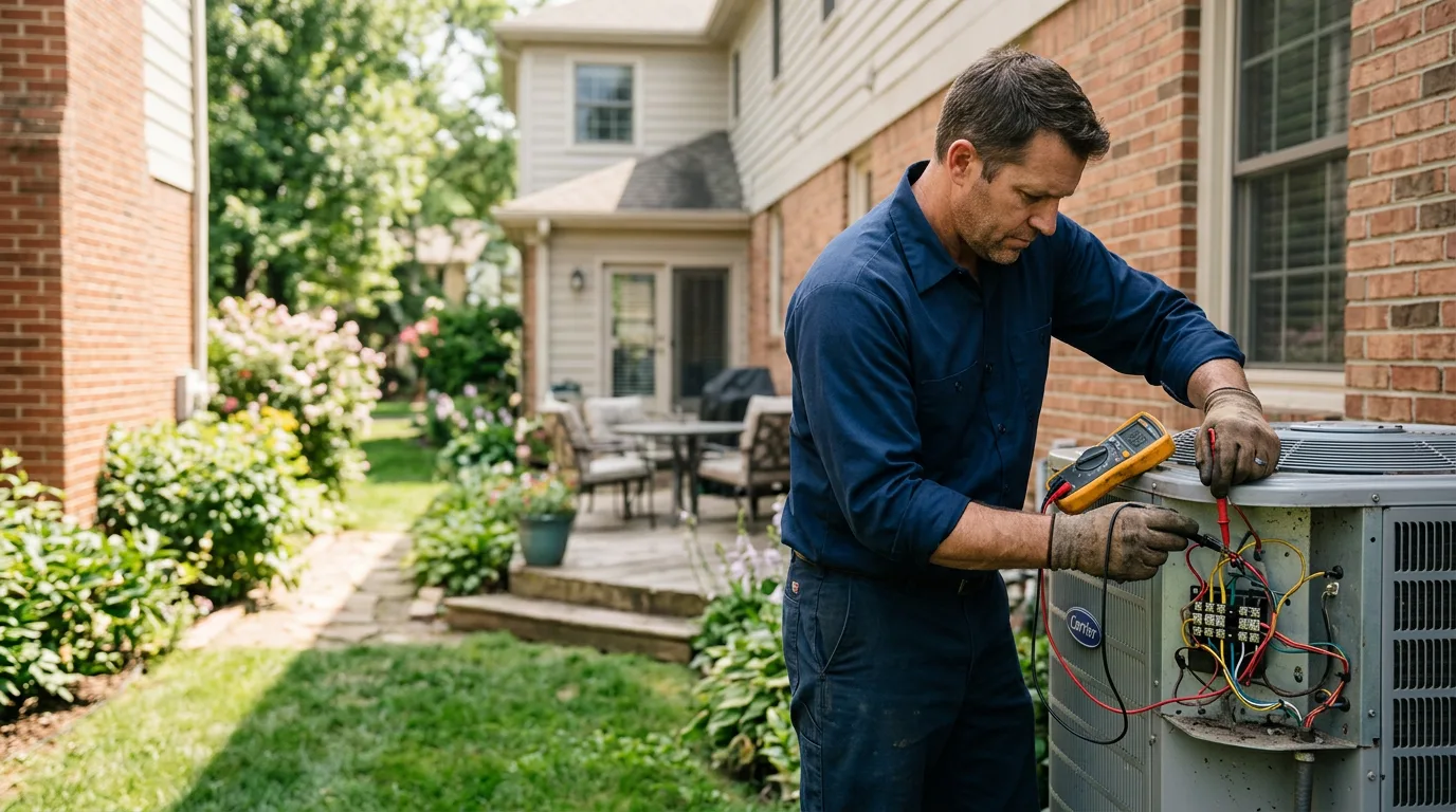 HVAC technician working near East Hampstead, NH